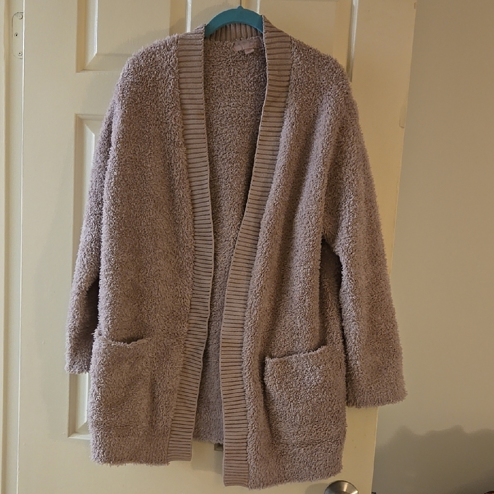 Barefoot Dreams CozyChic Tan Cardigan
